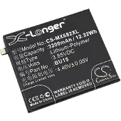 123accu MeiZu BU15 accu (3200 mAh, huismerk)