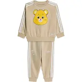 Adidas Sweatset - Loose Crew - Khaki Drei m. Care Bea - - 62 - Sweatsets