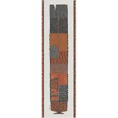 Ekelund Linneväveri Netpatroon tafelloper 35x120 cm Bruin