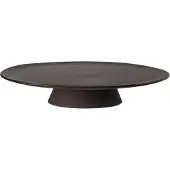 Aida Raw Taartplaat 34 Cm - Taartschalen Steengoed Titanium Black - 14821