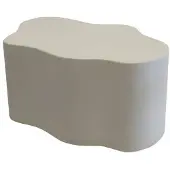 Giga Meubel Salontafel Marly - Organisch Wit Eco Composiet - 100x70x41cm