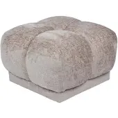 Giga Meubel Poef Timéo - Taupe - Stof - 64x64x41cm