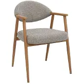 Giga Meubel Eetkamerstoel Karup - Taupe/Naturel - Set van 2