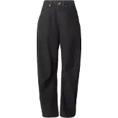 Adidas Originals Jeans 'HIGH RISE BARREL LEG DENIM' lichtgrijs / black denim