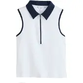 Next Top navy / wit