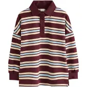 Next Shirt beige / lichtblauw / donkerbruin