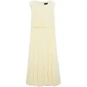 s.Oliver Black Label regular fit jurk met plissés