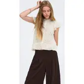 ONLY Gebreid vest 'ONLelki' natuurwit