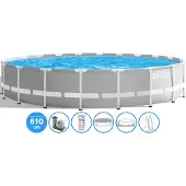 Intex Ø 610 x 132 cm Prism Frame zwembad set rond