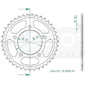 Esjot 32038 520 Achtertandwiel