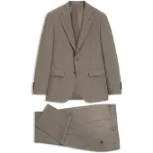 BOSS Tweedelig slim-fit pak van scheerwol