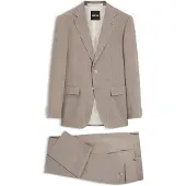 BOSS Tweedelig slim-fit pak van scheerwol Maat 44