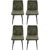 Benoa Eetkamerstoel Lucille Perfect Harmony Groen - eetkamerstoelen set van 4