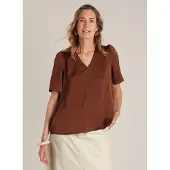 Yest Pippa Essential Tops Copper Brown