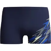 Speedo Medley Logo Aquashort Heren - Strakke Zwemshort Heren - Vormvaste Zwemboxer Heren - Sportzwembroek Heren met Trekkoord - Marine/Blauw - XXL