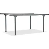 Garden Point Aluminium carport Lombardy 3x5.8 Tuinpunt antraciet