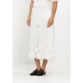 Neo Noir Dames Rokken Yara Long Emb Skirt - Wit - Maat M