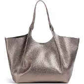 Gianni chiarini Leren shopper schoudertas Dua Shopping Bag Moon brons
