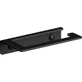 Clou Fold toiletrolhouder zonder klep, mat zwart