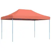 vidaXL Partytent inklapbaar pop-up 440x292x315 cm terracotta