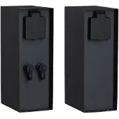Paulmann Plug &amp; Shine insteekzuil Rio &, zwart, metaal