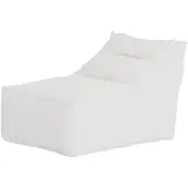 Svea - Sammy ligbed stof - 118x94x83 cm - wit bouclé