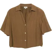 s.Oliver Red Label Boxy fit blouse met korte mouwen van viscosemix