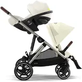 Cybex Wandelwagen Gazelle S Seashell Beige/Light Beige - Taupe Frame