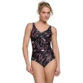 Ten Cate Soft Cup Shape Badpak dames Zwart dessin 4XL/48