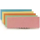 Eichner VisiPlan Blanco Kartonnen Naamstroken 76x27mm per 50 stuks BLAUW