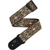 D'Addario 50RW10 Eco Persian Geweven Gitaarband Black
