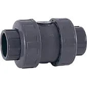 Pool Total 25697 Pvc-u Ø50 Terugslagkleppen Bal Serie Epdm O-ringen Oplosmiddel Socket