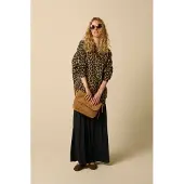 Sissy-Boy Beige sweater met leopard print | Maat: XS