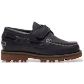Timberland Kids Nautische schoenen van leer Authentic marineblauw (26), Plat, Geen, Casual, kinderkleding TB0A5P7AEP81