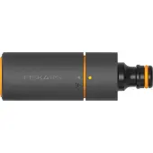 Fiskars Tuinspuit, traploos instelbaar, SoftGrip-sproeikop, universele maat, 10,7 cm, Ø 3,6 cm, 59 g, zwart/oranje, 1027088