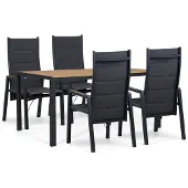 Lifestyle Garden Furniture Lifestyle Essence/Creta 160x90 cm dining tuinset 5-delig