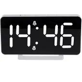 Greenblue - Klok / Wekker met alarm en thermometer functie - LED - Wit