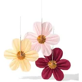 HEMA Waaier 35x35cm papier floraal - 3 stuks