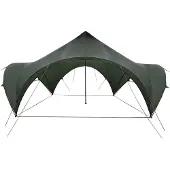 vidaXL Partytent Legergroen 500 x 500 x 350 cm Polyester en Staal