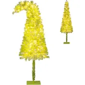 Northix 180 cm hoge, kunststof kerstboom met ingebouwde verlichting en sneeuwvlokken