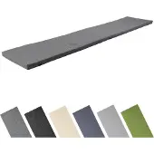 Garronda Bankkussen 200x40 cm – 4 cm dik – Waterafstotend & UV-bestendig – Grafiet GD-AM-Dino