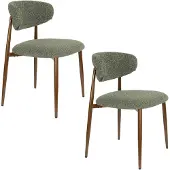 Housecraft living Noor Eetkamerstoelen Groen - Set van 2