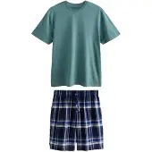 Next Pyjama kort blauw / navy / cyaan blauw / grijs / antraciet