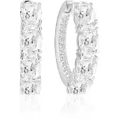 Sif Jakobs Oorbellen - Ellisse Creolo Earrings in silver
