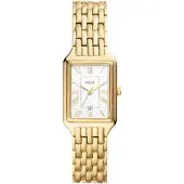 Fossil Analoog horloge 'RAQUEL' goud / wit