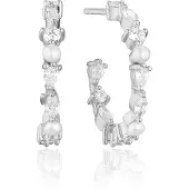 Sif Jakobs Oorbellen - Adria Creolo Medio Earrings in silver