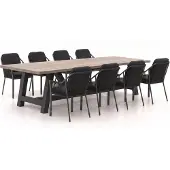 Tierra Outdoor + 10% kassakorting | Liv/Bresimo 330cm dining tuinset 9-delig stapelbaar