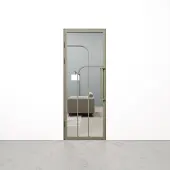 Barnwoodweb Binnendeur Double Arc olijfgrijs