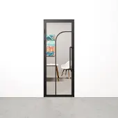 Barnwoodweb Binnendeur met kozijn Arc zwart