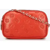 WITTCHEN Dames Leren Crossbody Tas met Ketting, Oranje, Natuurlijk Leer